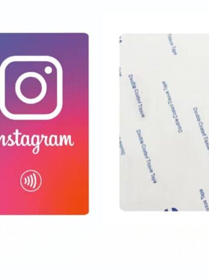 Instagram NFC Tag Card Sticky
