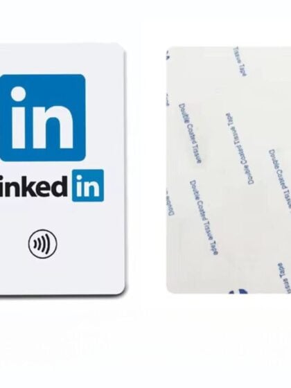 LinkedIn NFC Card Sticky